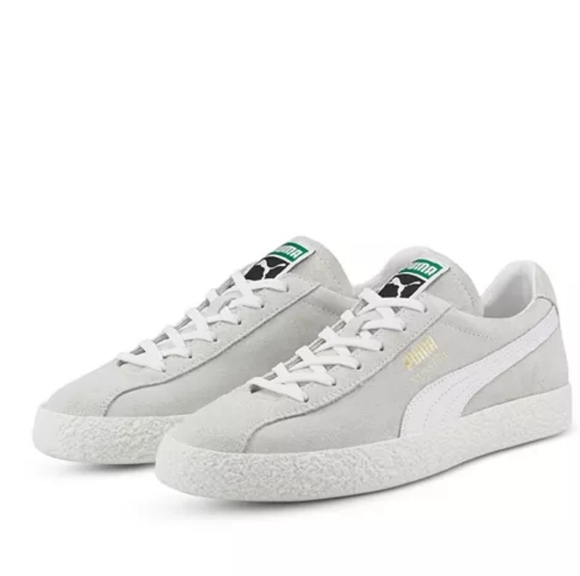 NWB Puma Suede Low-top MUENSTER CLASSIC Sneakers US M6/ 7.5W Puma white‎ - Picture 1 of 8